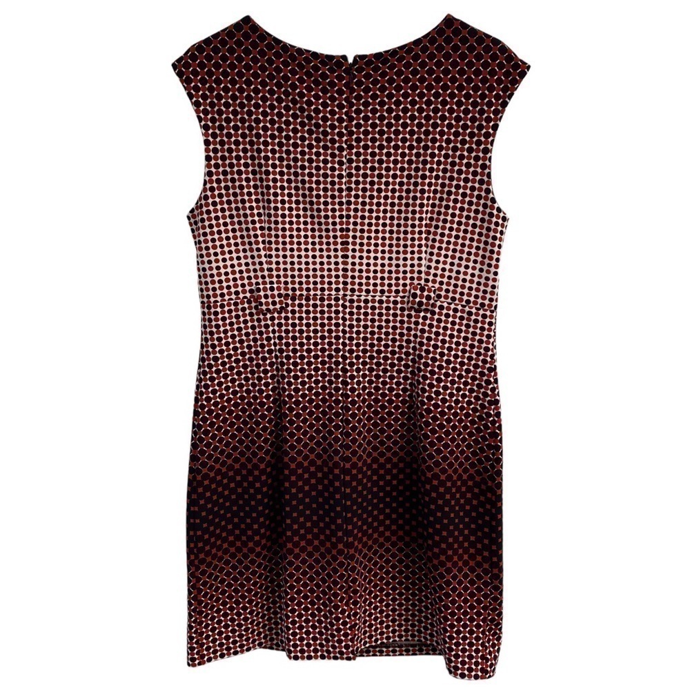 ILE New York Sheath Fitted Straight Silhouette Geometric Print Ombré Sleeveless - Picture 4 of 9